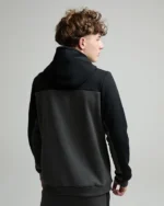 Junior Revin Zip Through Hoodie Urban Charcoal BlackJunior Revin Zip Through Hoodie Urban Charcoal Black (2)