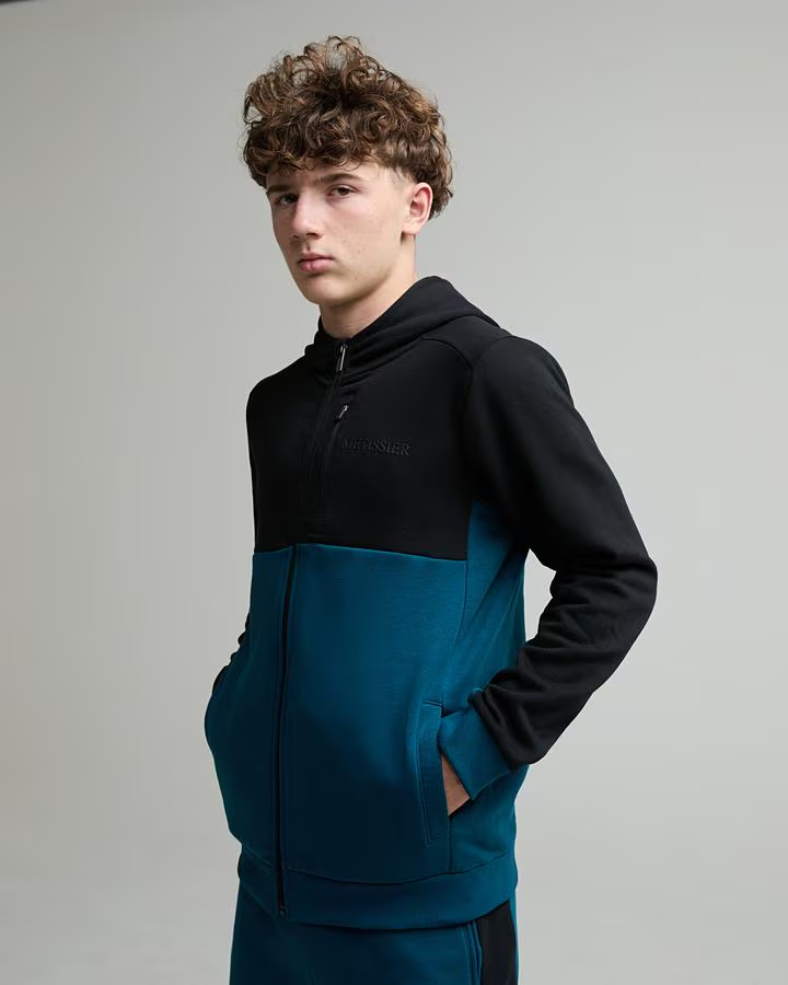 Junior Revin Zip Through Hoodie Vanguard Black Junior Revin Zip Through Hoodie Vanguard Black