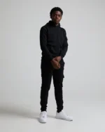 Junior Valder Overhead Hoodie Black (1)