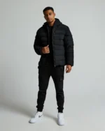Metissier Loden 2.0 Short Puffer Jacket Jet Black (1)