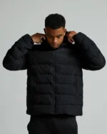 Metissier Loden 2.0 Short Puffer Jacket Jet Black