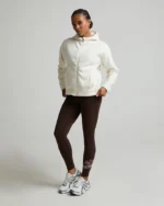Metissier Sarcelles Polar Fleece Hoodie White Peony (1)