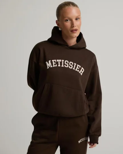 Metissier Womens Amiens Overhead Hoodie Chestnut Ember